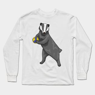 Honey badger Handball player Handball Long Sleeve T-Shirt